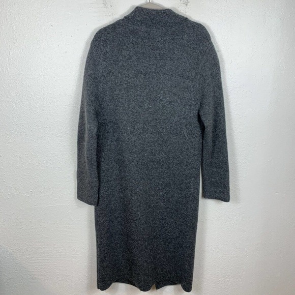 POL by Anthropologie Long rabbit hair Blend Cardigan Gray Womens Small Lagenlook - Picture 5 of 9